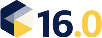 16.0 로고
